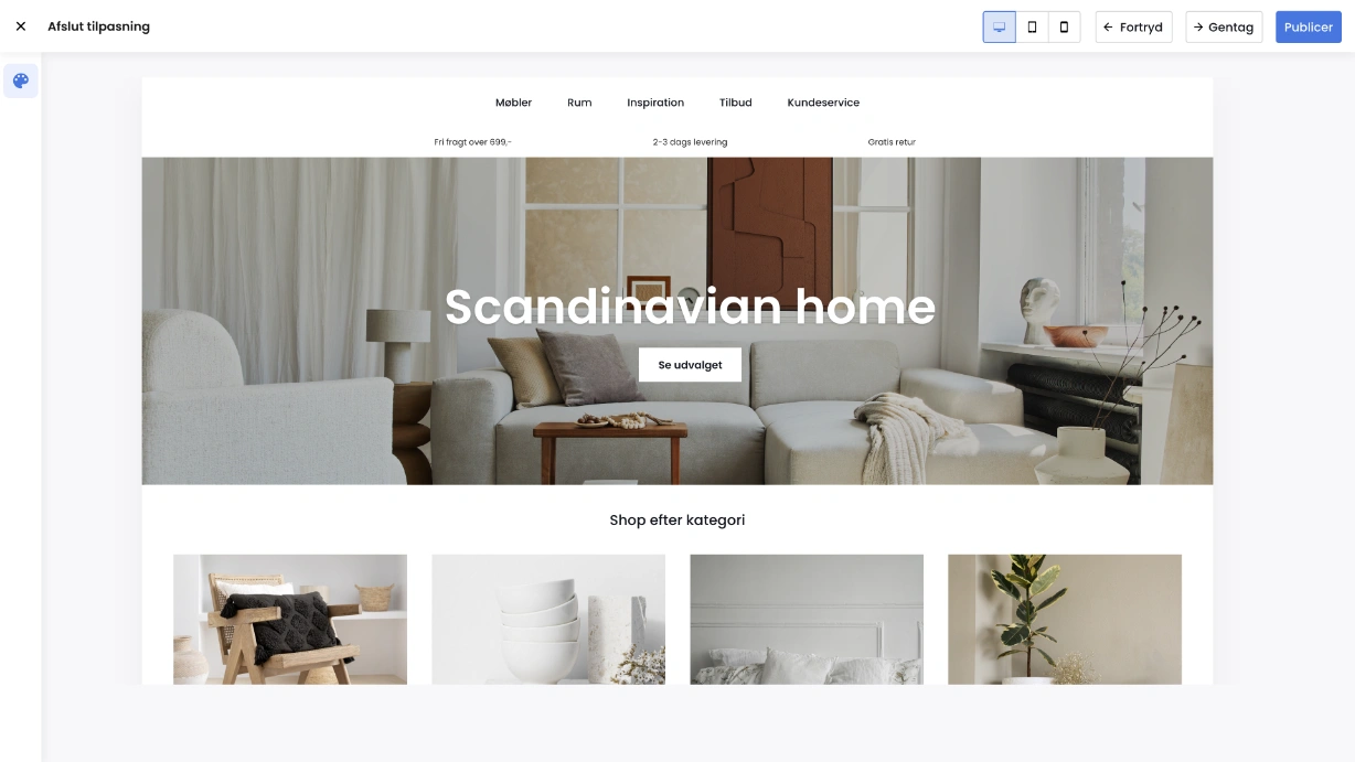 Webshop og betalingsløsning grafik