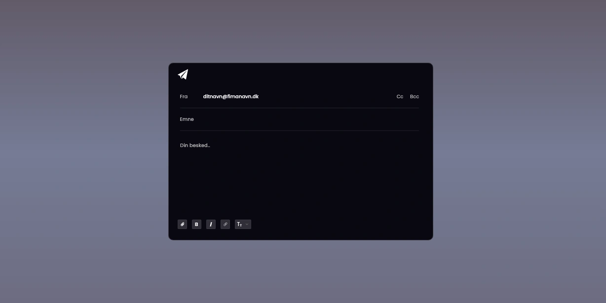 Simpel e-mail grafik