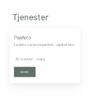 Et bookingsystem på en hjemmeside