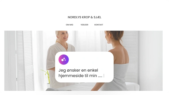 En person bruger drag-and-drop funktionen i hjemmesideprogrammet