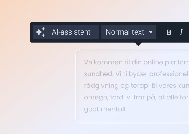 Skærmbillede af en hjemmeside med en pop-up vedrørende GDPR og cookie-samtykke